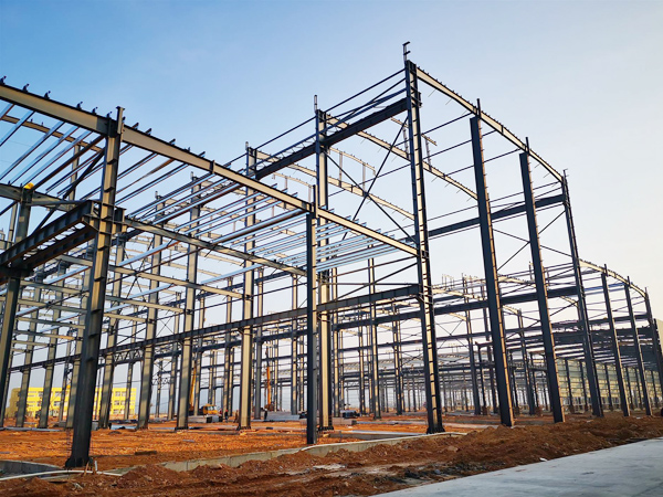 Long span steel structure workshop steel metal building in Kenya