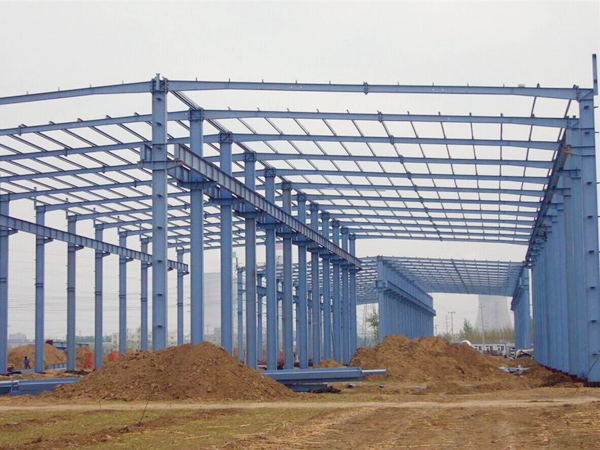 Multi span steel structure warehouse building