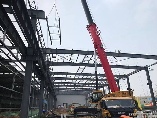 Large span steel frame workshop steel structure shed design