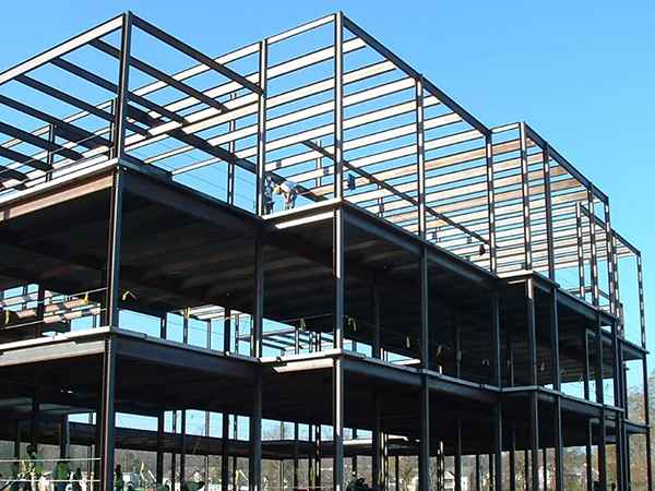 China factory manufacturer prefabricated steel storage multi story warehouse building