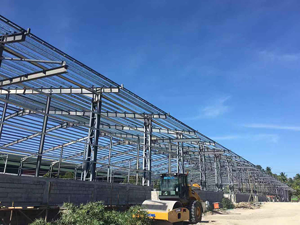 2-storey steel structure warehouse in Africa