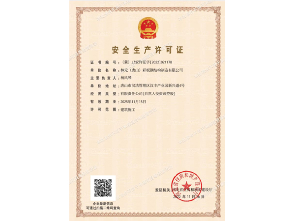 Safety Production License