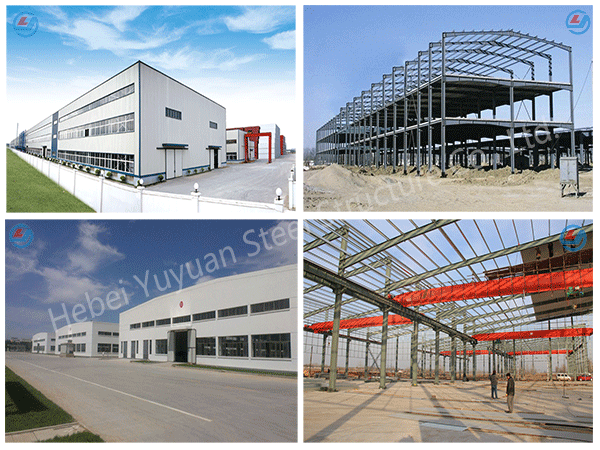 Yuyuan export Steel Structure Warehouse Prefab Steel Structure Warehouse for storage